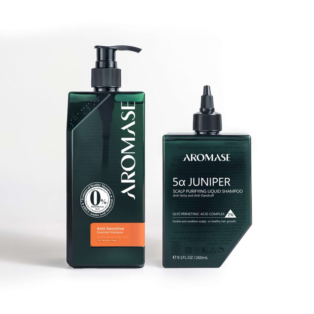 2_Step_Dry_Set_AROMASE scalp care shampoo