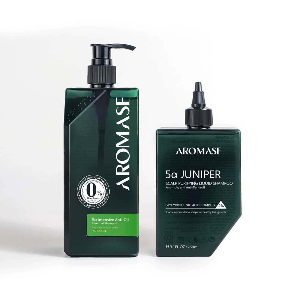 2_Step_Oily_Set_AROMASE shampoo