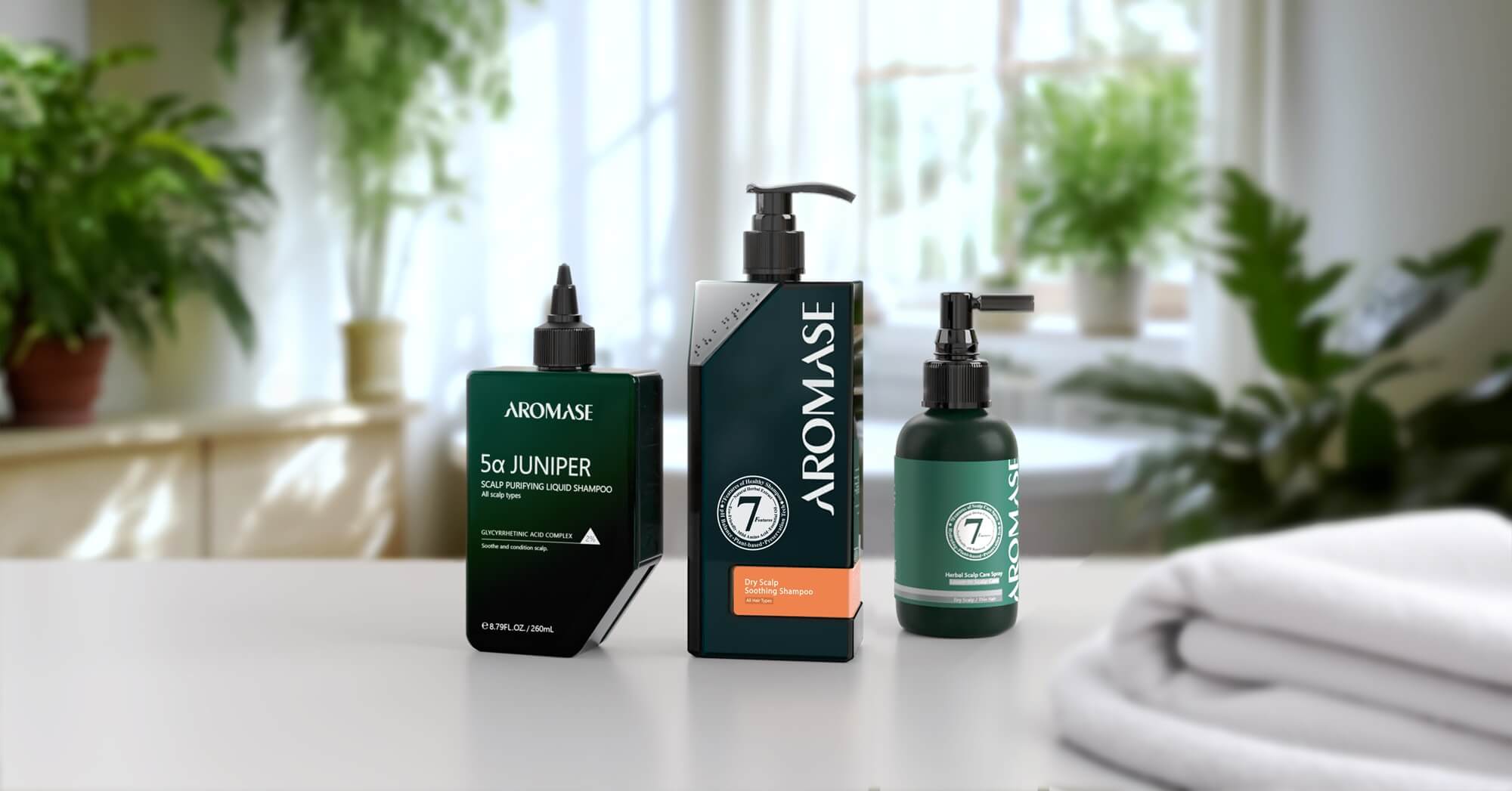 AROMASE Dry dandruff hair loss 3steps_Dry soothing scalp treatment
