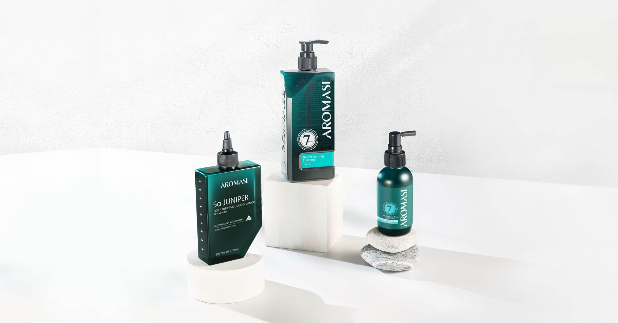 AROMASE hair loss scalp treatment 3steps for thin hair