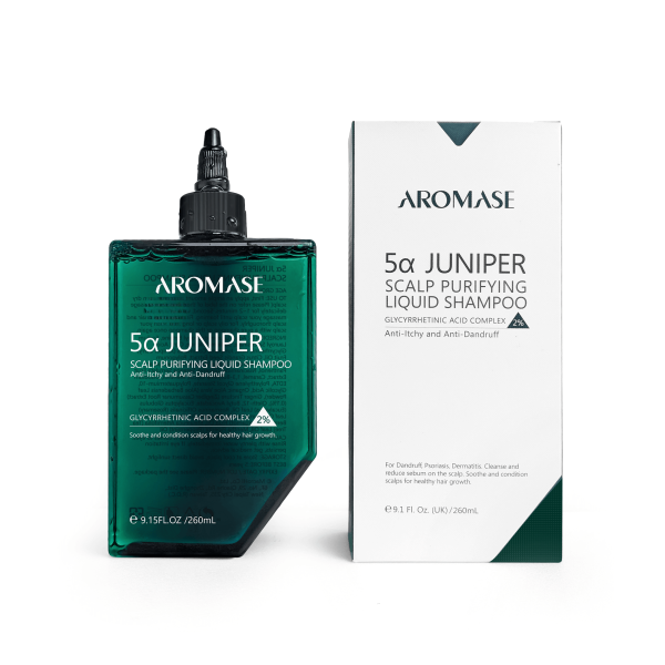 AROMASE juniper scalp purifying liquid shmapoo 260ml scalp deep cleanser exfoliator