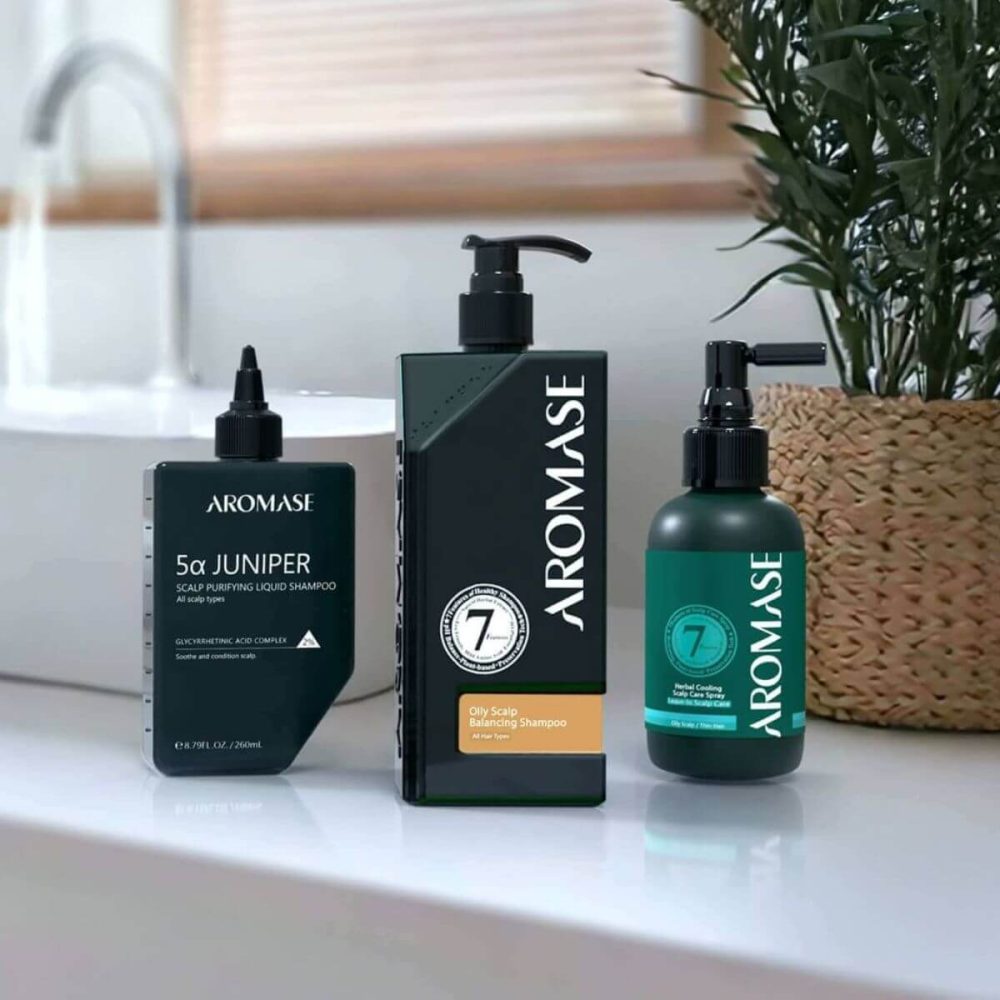 AROMASE oily dandruff itchy scalp scalp care 3 steps