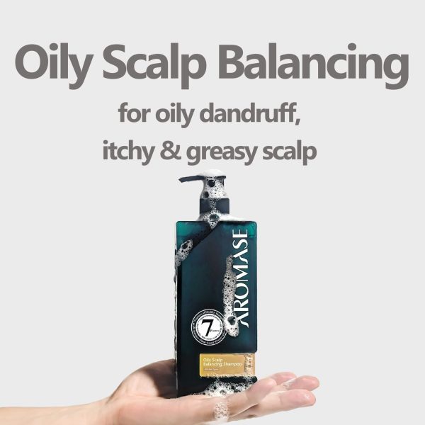 AROMASE oily scalp balancing shampoo for oily dandruff, greasy hair, itchy scalp, itchy hair (1)