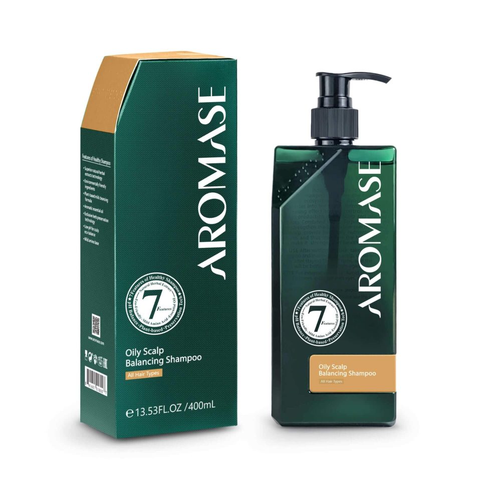 AROMASE oily scalp balancing shampoo for oily dandruff, greasy hair, itchy scalp, itchy hair (5) anti dandruff shampoo