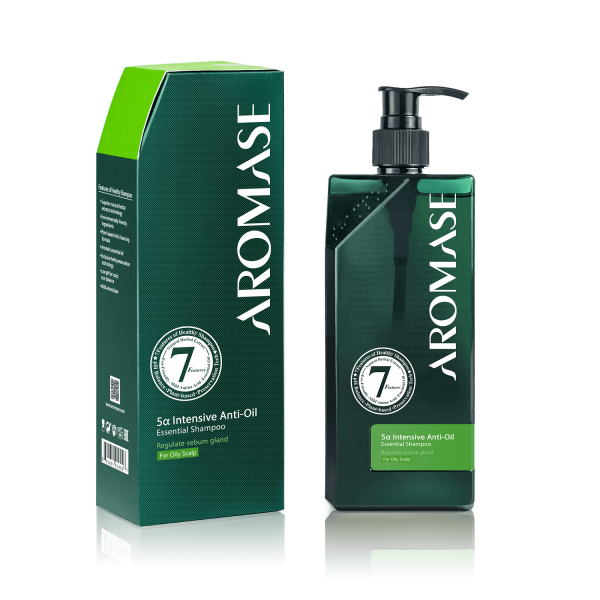 AROMASE_Anti-oil shampoo_400ml_box_ for greasy hair oily hair treatment
