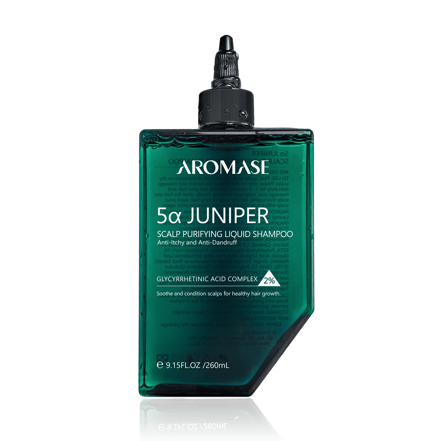 AROMASE_juniper liquid shampoo_scalp cleanser_scalp buildups dandruff shampoo