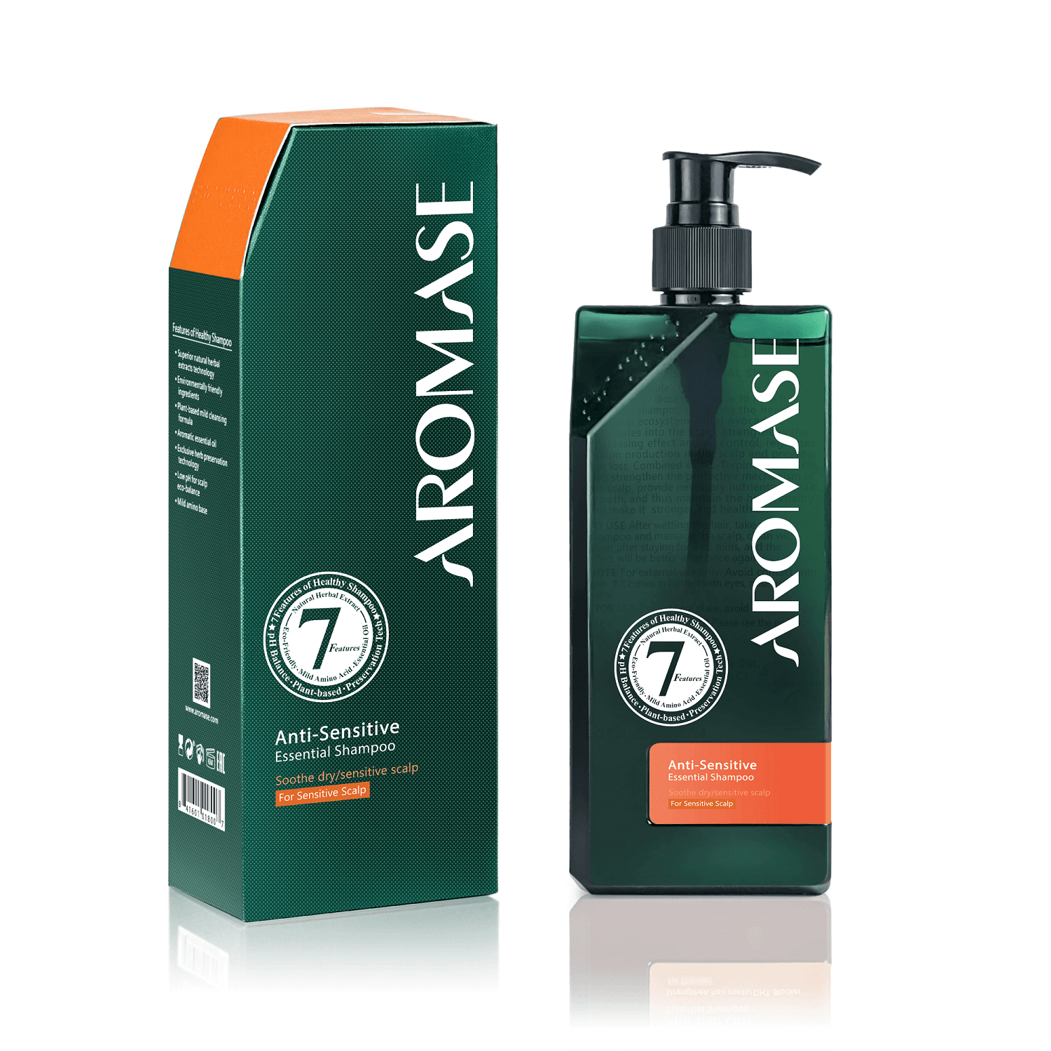 Sammensætning skæg mini Anti Sensitive Essential Shampoo (for dry itchy scalp) | AROMASE