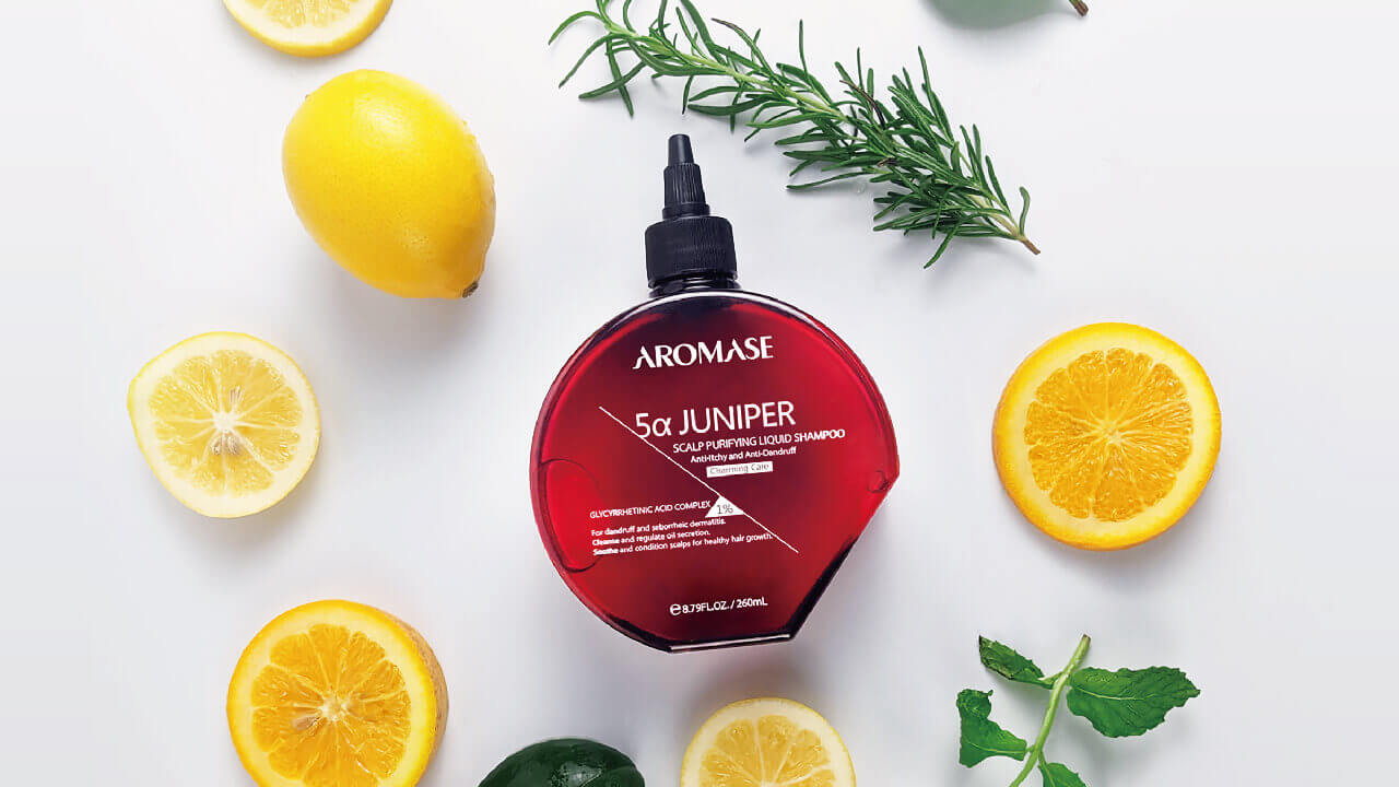 AROMASE-Flower sent juniper liquid shampoo-charming care- scalp deep cleanser ingredients